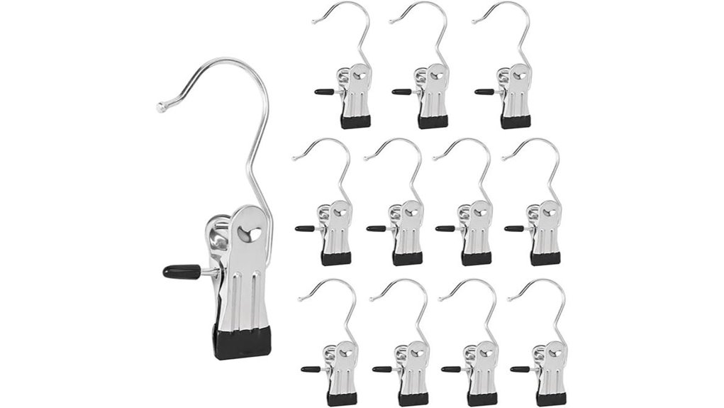 Top Shower Shoe Drying Hooks (Clip-On) That Won’t Fall Off 2 12 pack heavy duty clips