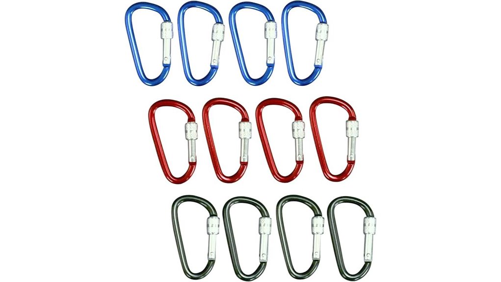 Best Carabiners for Travel: Locking vs Non‑Locking Picks 13 12 pack locking aluminum keychains