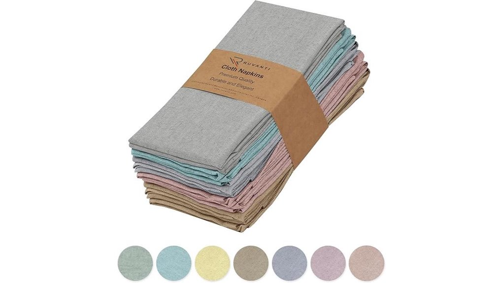 Best Reusable Napkin Sets for Travel Picnics, Quick Wash 1 12 pack ruvanti reusable napkins