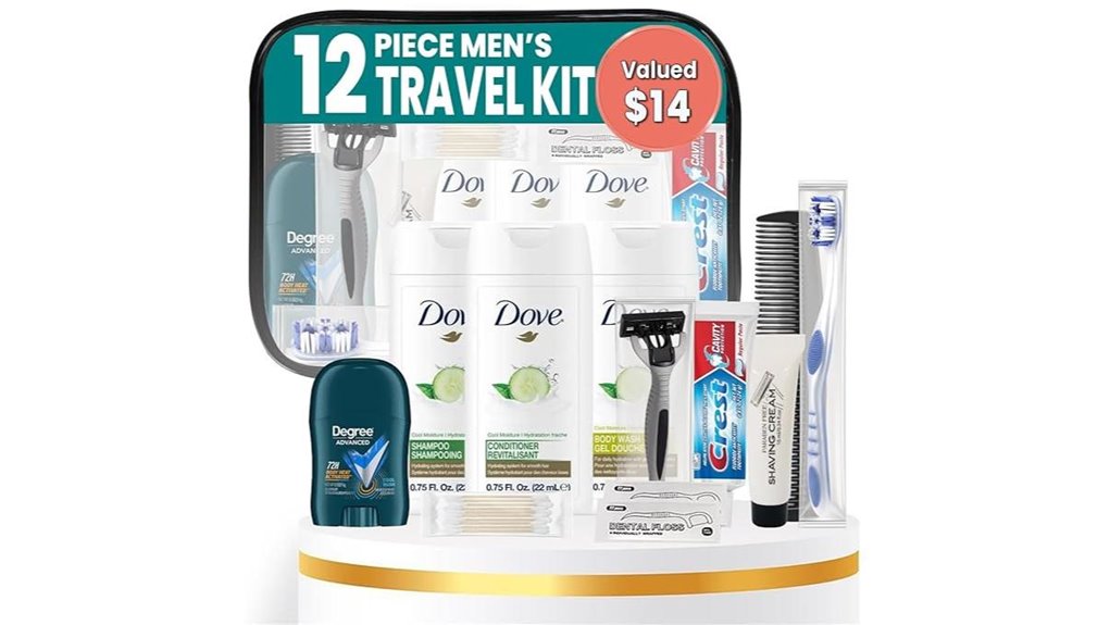 Best Mini Grooming Kits for Travel (TSA-Friendly) Packable 3 12 piece tsa travel kit