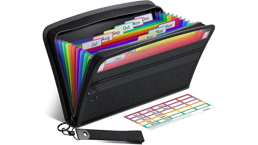 Best Zip Pouches for Travel Receipts and Tickets (Easy Sort) 9 12 pocket junior accordion organizer