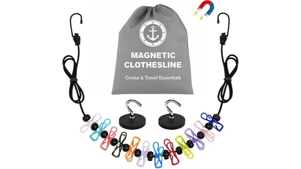 12ft magnetic travel clothesline