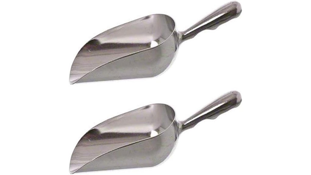 The Best Ice Scoop That Makes Ice‑Crunching a Breeze 10 12oz aluminum scoop pair