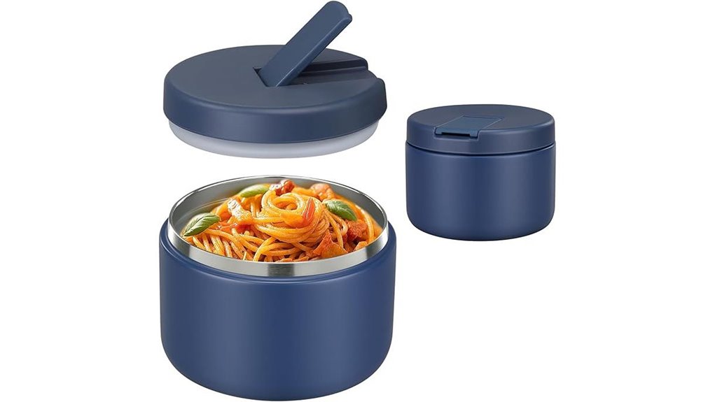 The Best Insulated Lunch Jars for Winter Day Trips: Leak-Proof 14 12oz blue leakproof soup
