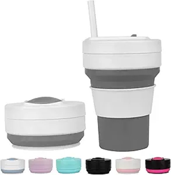 12oz collapsible silicone cup