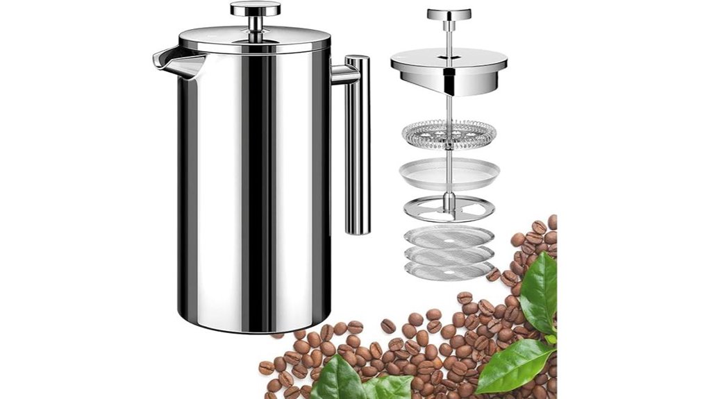 Best Travel French Press Kits With No‑Glass Designs 4 12oz stainless french press