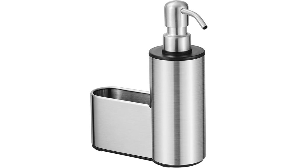 Best Dish Soap Dispenser With Sponge Holder 14 12oz stainless soap dispenser