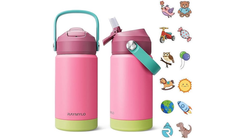 Spillproof Kids Water Bottles That Keep Travel Snacks Out 10 12oz stainless toddler straw