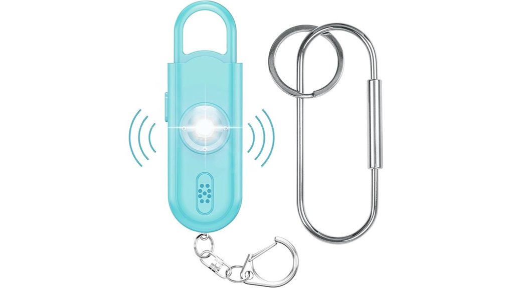 Personal Safety Alarms With Easy Pull‑Pins for Travelers 6 130db led keychain alarm