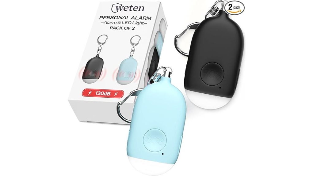 The Best Personal Safety Alarms for Easy Pull Travel 15 130db rechargeable alarm keychain