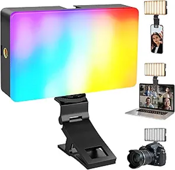 Clip‑On Phone Lights That Warm and Flatter on the Go 10 138 led rgb selfie light