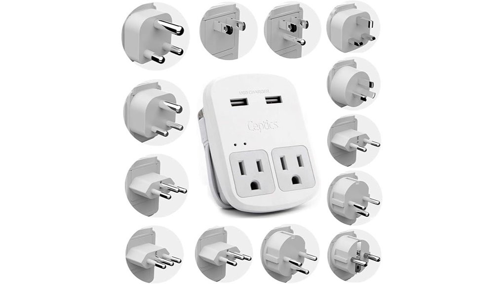 13 outlet dual usb set
