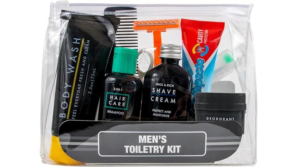 Compact Grooming Kits (TSA-Friendly) Ideal for Travel 7 13 piece men s toiletry kit