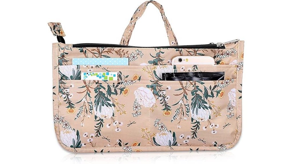 Packable Tote Inserts That Give Big Bags Instant Structure 14 13 pocket white flower organizer