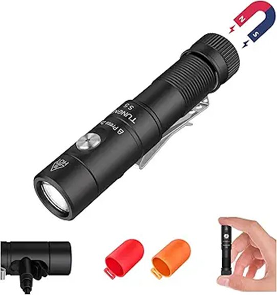 Mini Flashlights Travel Emergencies: Rechargeable vs Battery 11 1400 lumen rechargeable mini