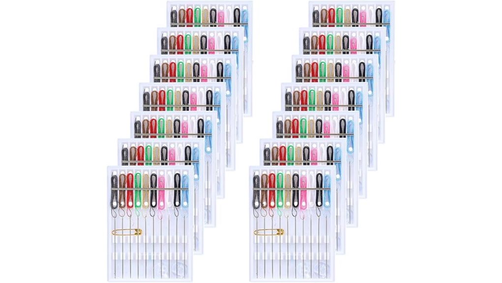 Top Sewing Kits for Travel with Safety Pins + Spare Buttons 15 140 piece mini sewing kit
