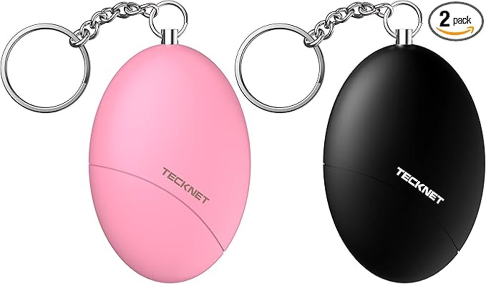 The Best Personal Safety Alarms for Easy Pull Travel 1 140db waterproof self defense keychains