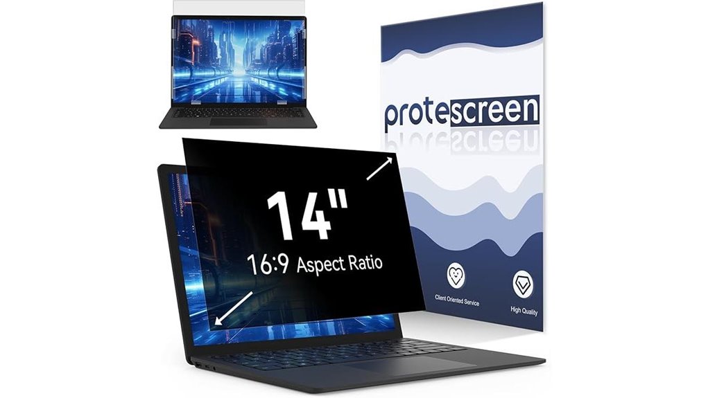 Top Laptop Privacy Filters for Café Workers That Stick Easy 8 14 inch privacy anti glare screen