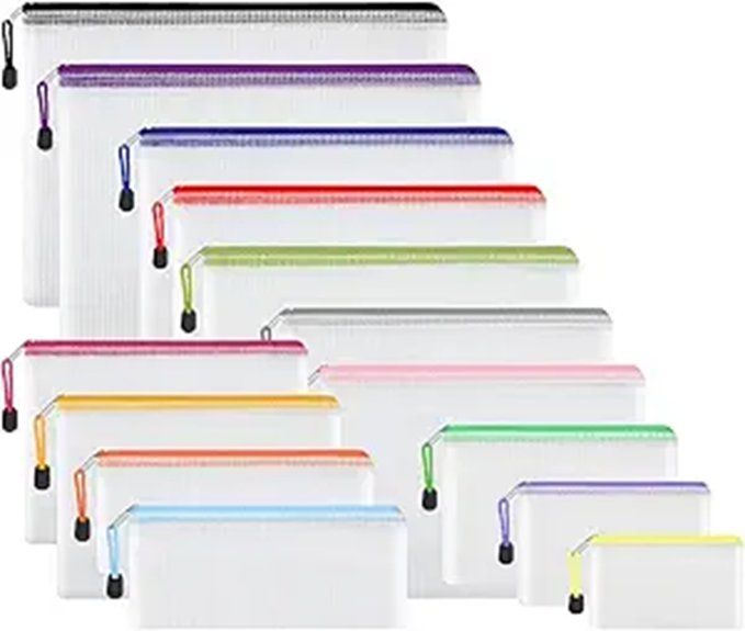 Best Travel Pouches for Tiny Treasures: Zip or Drawstring 4 14 pack waterproof mesh organizers