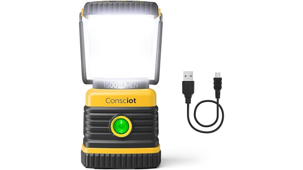 1500lm usb c led lantern