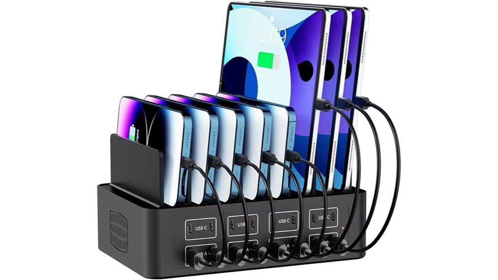 Family Multi-Charging Stations – One Outlet, Many Devices 14 150w 35a 16 port usb c