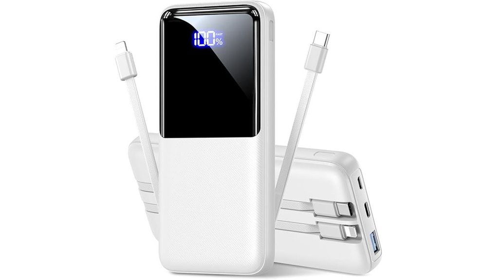 High‑Capacity Power Banks That Pass Airline Security 1 15 000mah built in portable cable