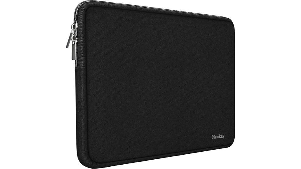 Top Lightweight Laptop Sleeves (Shock Protection) for Travel 4 15 6 black neoprene sleeve