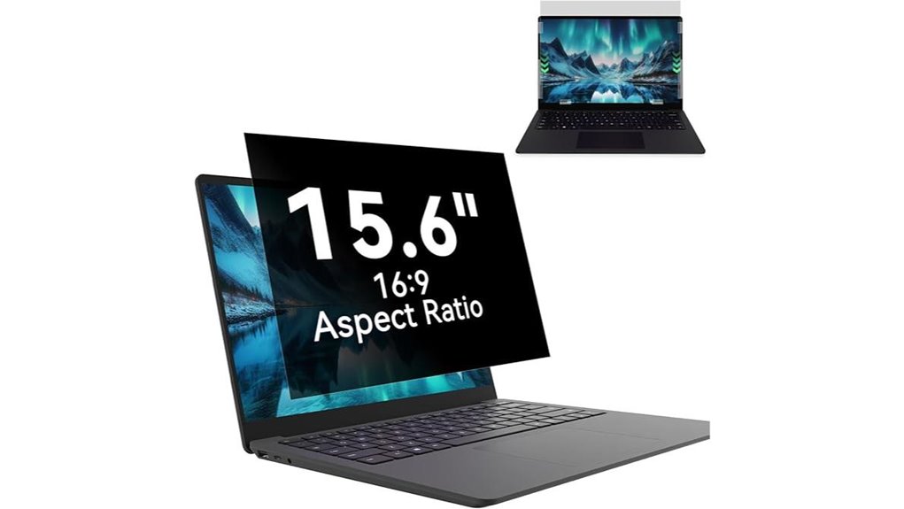 Top Laptop Privacy Filters for Café Workers That Stick Easy 10 15 6 inch blue privacy anti glare