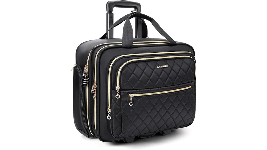 15 6 inch tsa rolling bag