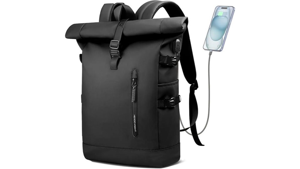 Roll‑Top Travel Backpacks Keep Gear Dry in Rainy Destinations 13 15 6 laptop backpack usb
