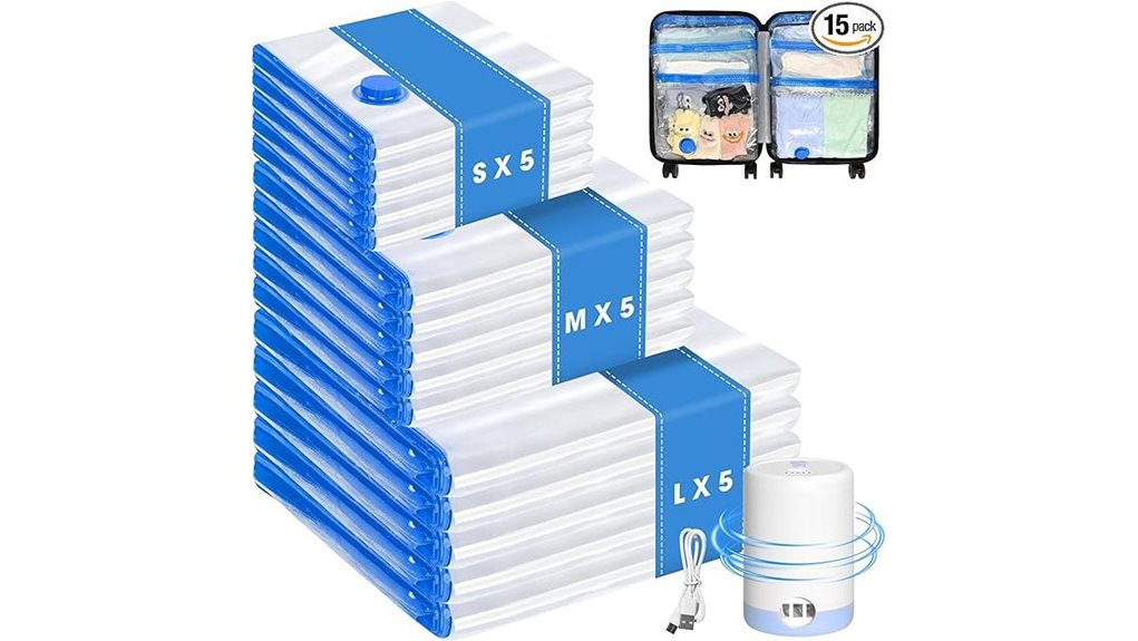 15 pack clear usb vacuum