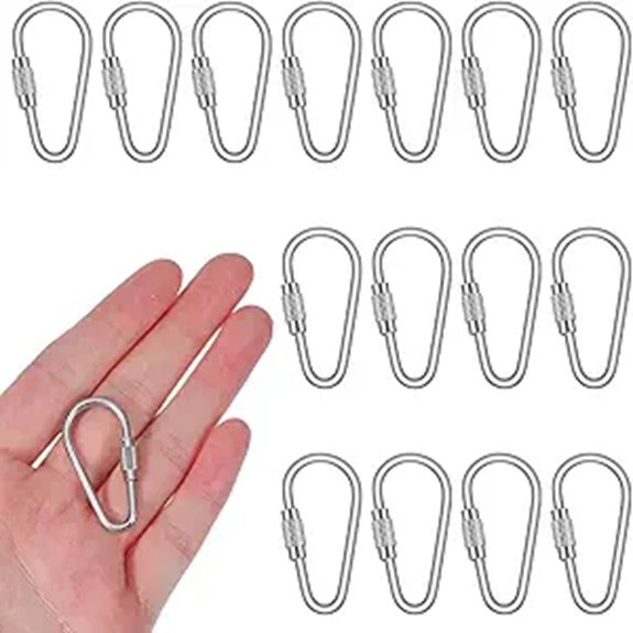 Best Carabiners for Travel: Locking vs Non‑Locking Picks 7 15 pack stainless locking d rings