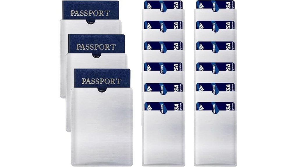 15 rfid blocking wallet sleeves