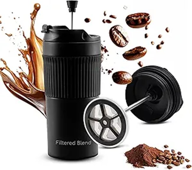 Best French Press Travel Mugs Worth Your Coffee Fix 12 15oz double wall french press