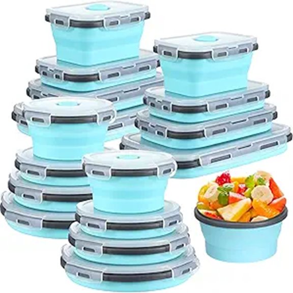 Collapsible Bowls That Keep Pack‑Flat Travel Meals Fresh 7 16 pack collapsible food containers