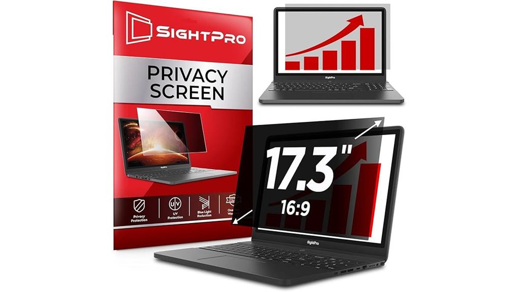 Top Privacy Screen Filters for Laptop Travel & Work 10 17 3 inch laptop anti glare