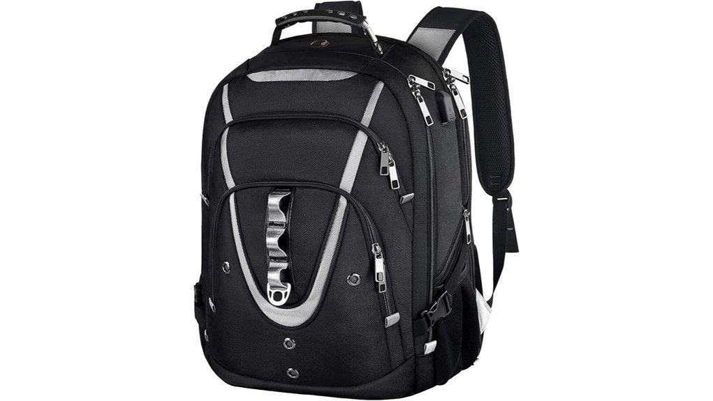 17 inch usb charged rfid backpack