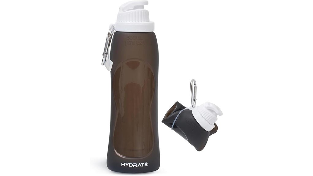 Best Water Bottles With Clip‑Friendly Carry Loops For Travel 12 17oz collapsible carabiner bottle