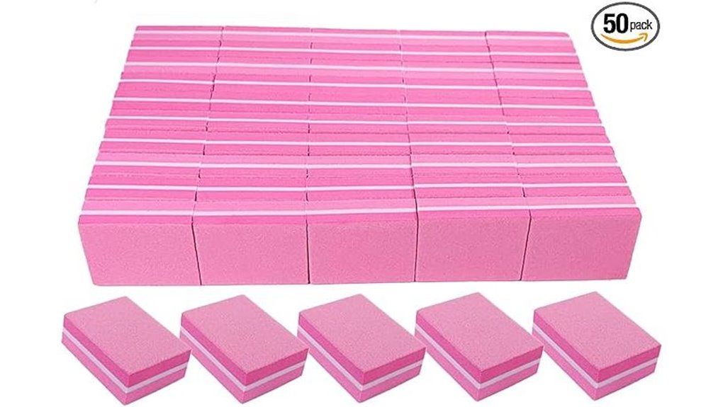 Must-Have Nail Buffer Block Set (Mini) for Every Nail Artist 10 180 240 pink mini buffers
