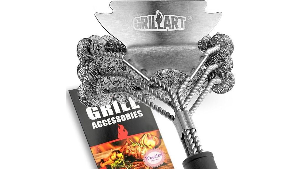 Best Grill Brush That Keeps Your Grill Spotless 2 18 inch stainless grill brush scraper