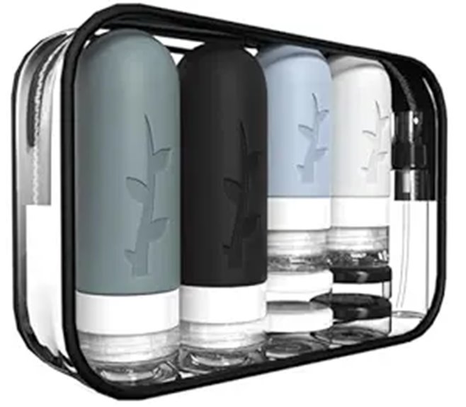 18 pack leak proof tsa approved silicone