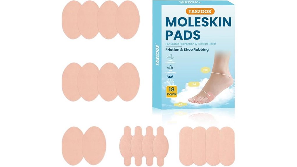 Moleskin Alternatives for Travel Hot Spots (Stay-Put Patches) 14 18 sheets moleskin pads