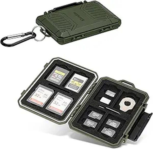 Travel-Friendly SD Card Holders That Keep Your Memories Safe 6 18 slot waterproof card holder