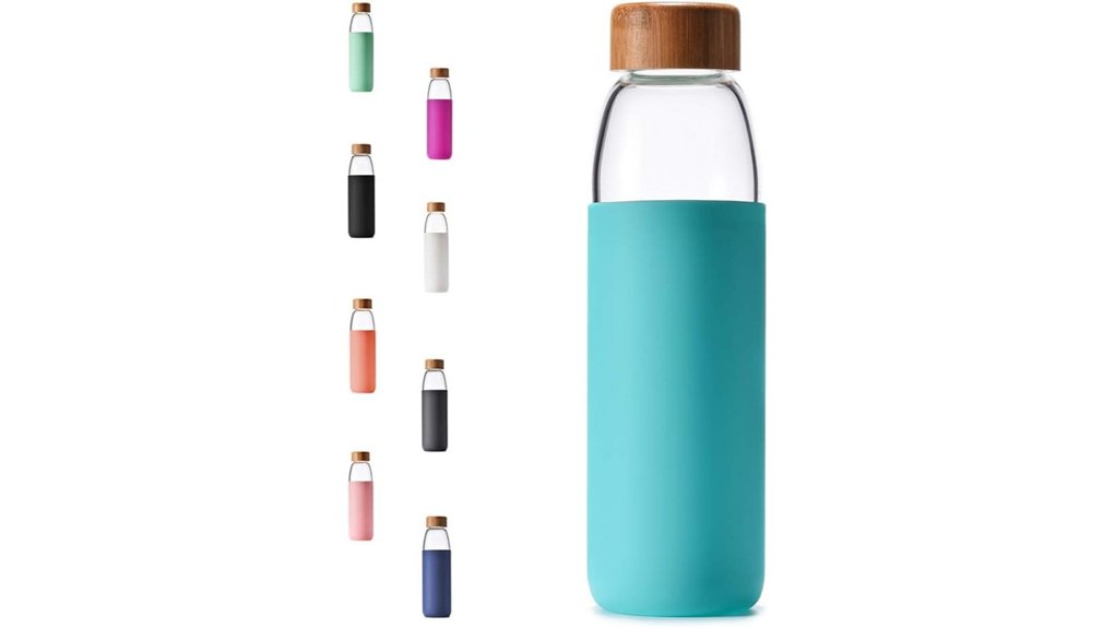 Travel Water Bottles: Stainless Steel vs Plastic vs Glass 10 18oz bamboo lidded bottle