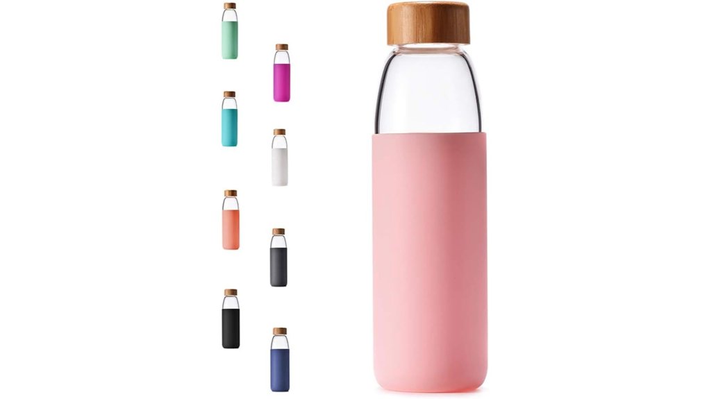 Travel Water Bottles: Stainless Steel vs Plastic vs Glass 7 18oz borosilicate glass bottle