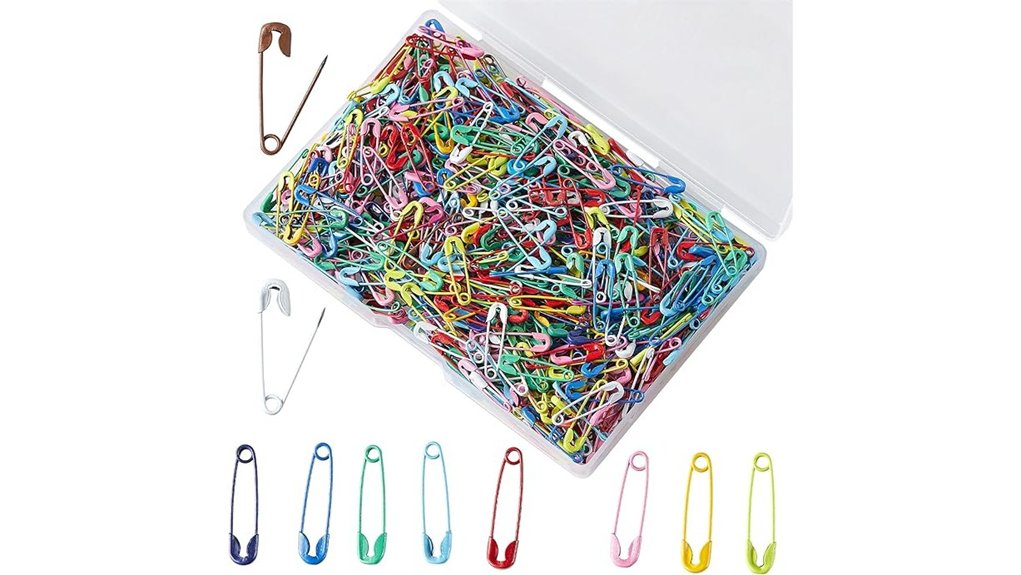Travel Safety Pins & Clips (Organizer Sets) for On-the-Go Essentials 2 19mm mini 200 colors