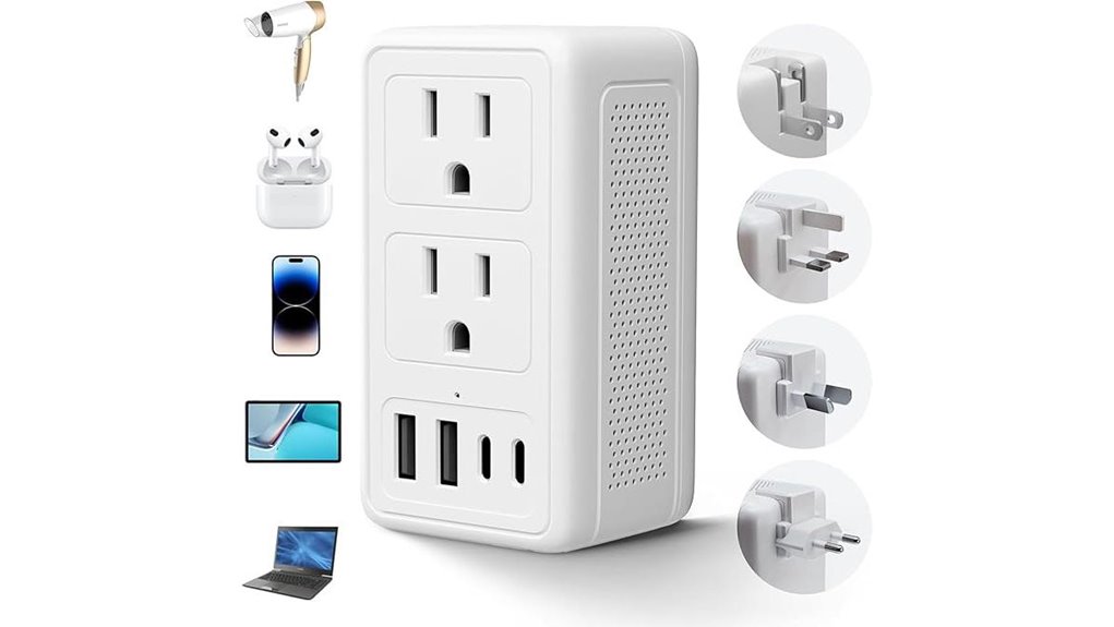 Best Travel Voltage Converters (for Hair Tools) That Keep You Safe 4 2000w dual usb adapter