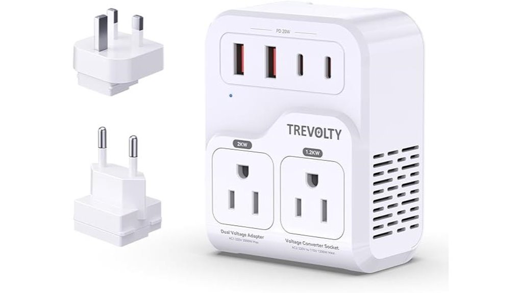 Best Travel Voltage Converters (for Hair Tools) That Keep You Safe 10 2000w us eu 7 in 1 converter