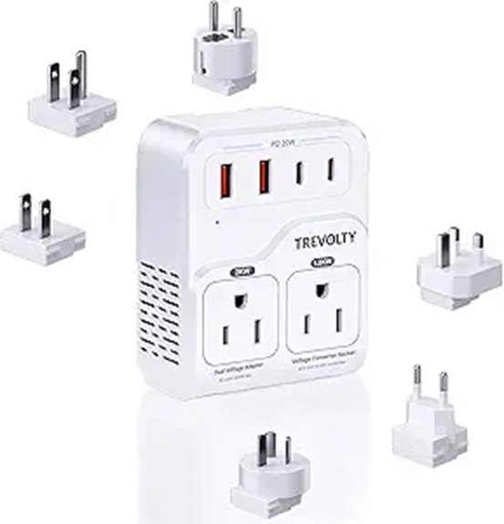 Best Travel Voltage Converters (for Hair Tools) That Keep You Safe 9 2000w us europe 7 in 1 adapter