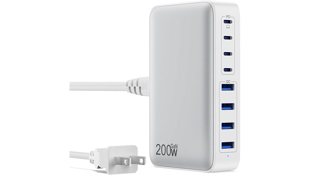 Top Wall Chargers with USBC Ports (GaN) Keep Devices Charged 4 200w 8 port gan charger